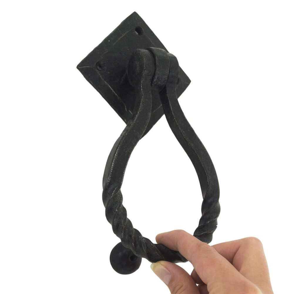 Twisted Loop Door Knocker Scale 