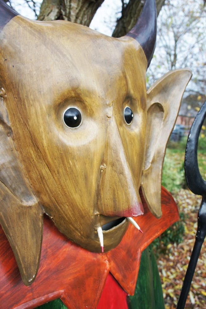 “Trick or Treat” Hand Painted Sculpture 