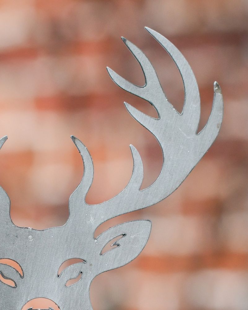 Deer Decorative Plant Pot Spike - Pack Of Two Horn