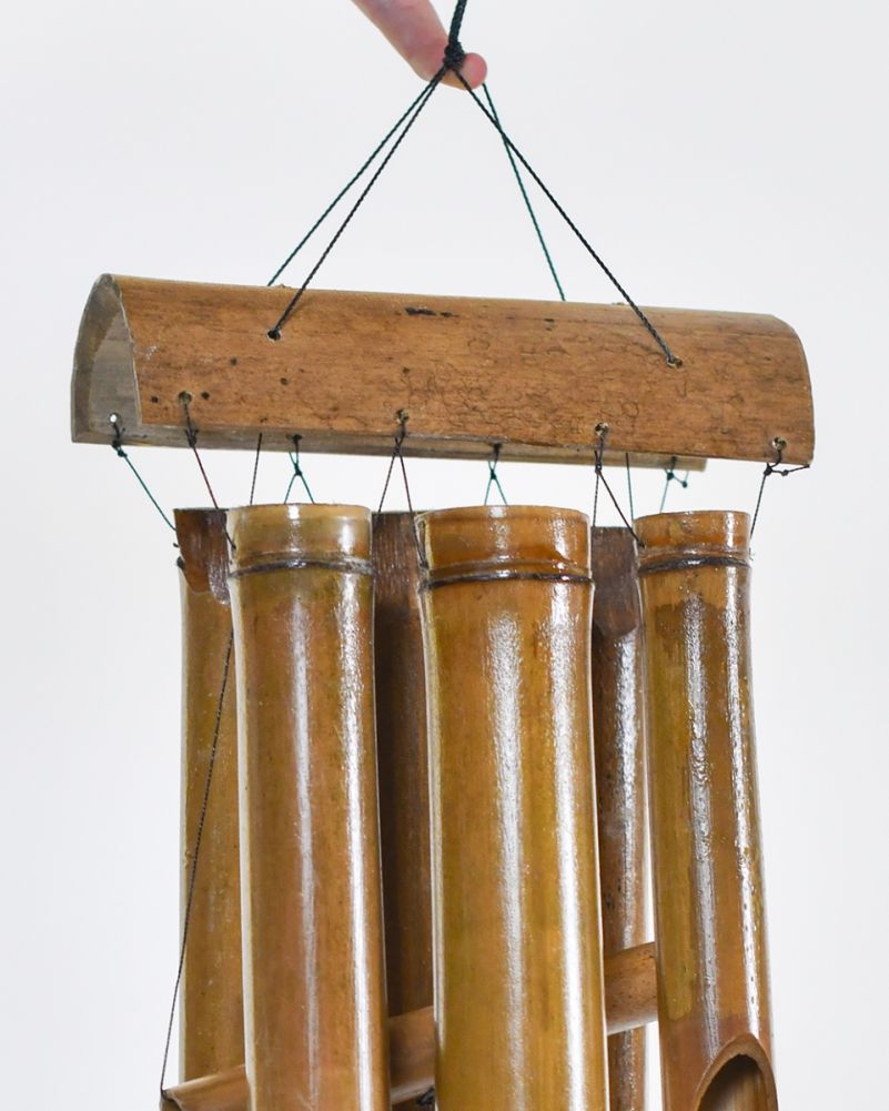 Deluxe Bamboo 'Echo' Wind Chime - 40cm Close Up