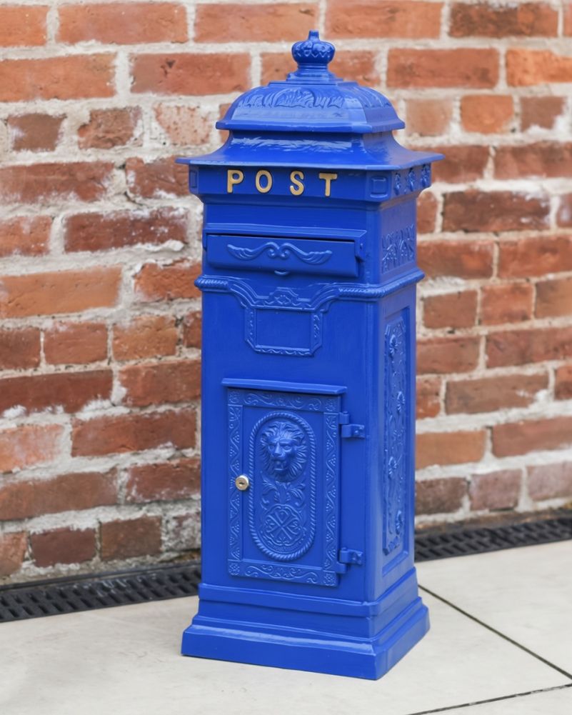 DELUXE BLUE BUCKINGHAM POST BOX 