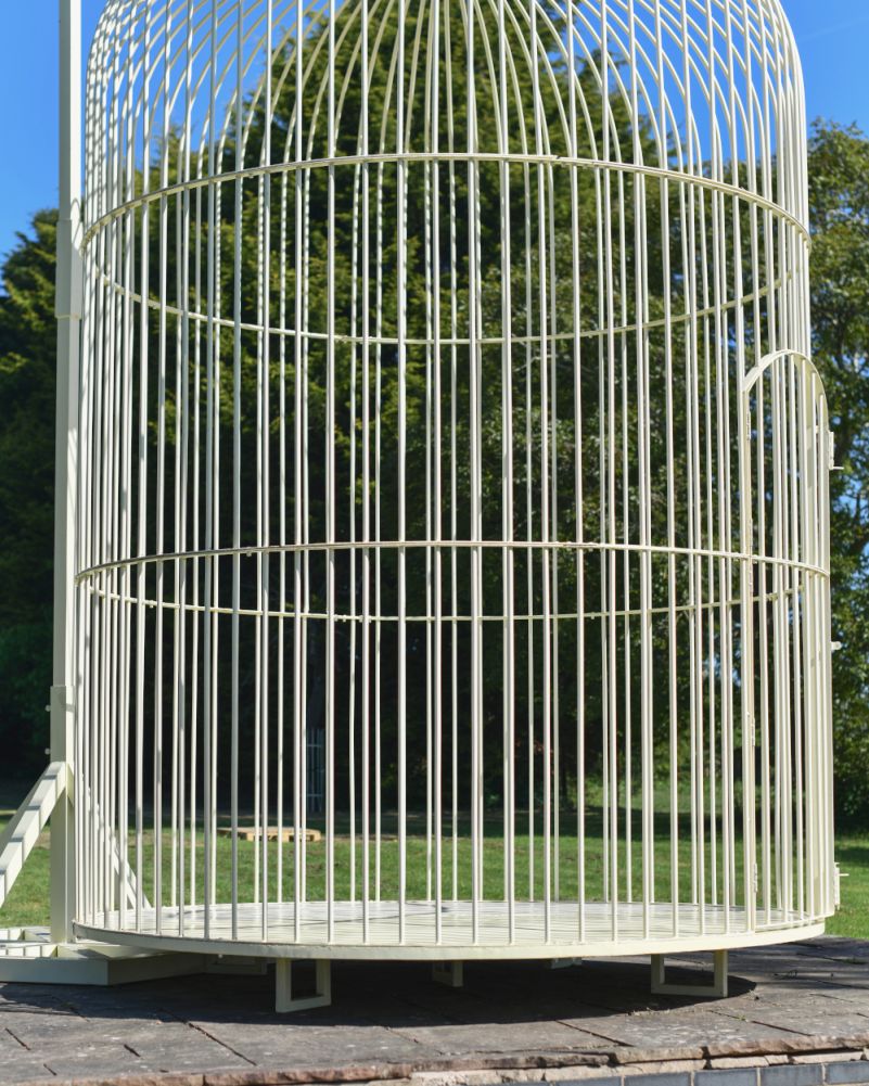 Deluxe Cream Brid Cage Inspired Garden Gazebo 