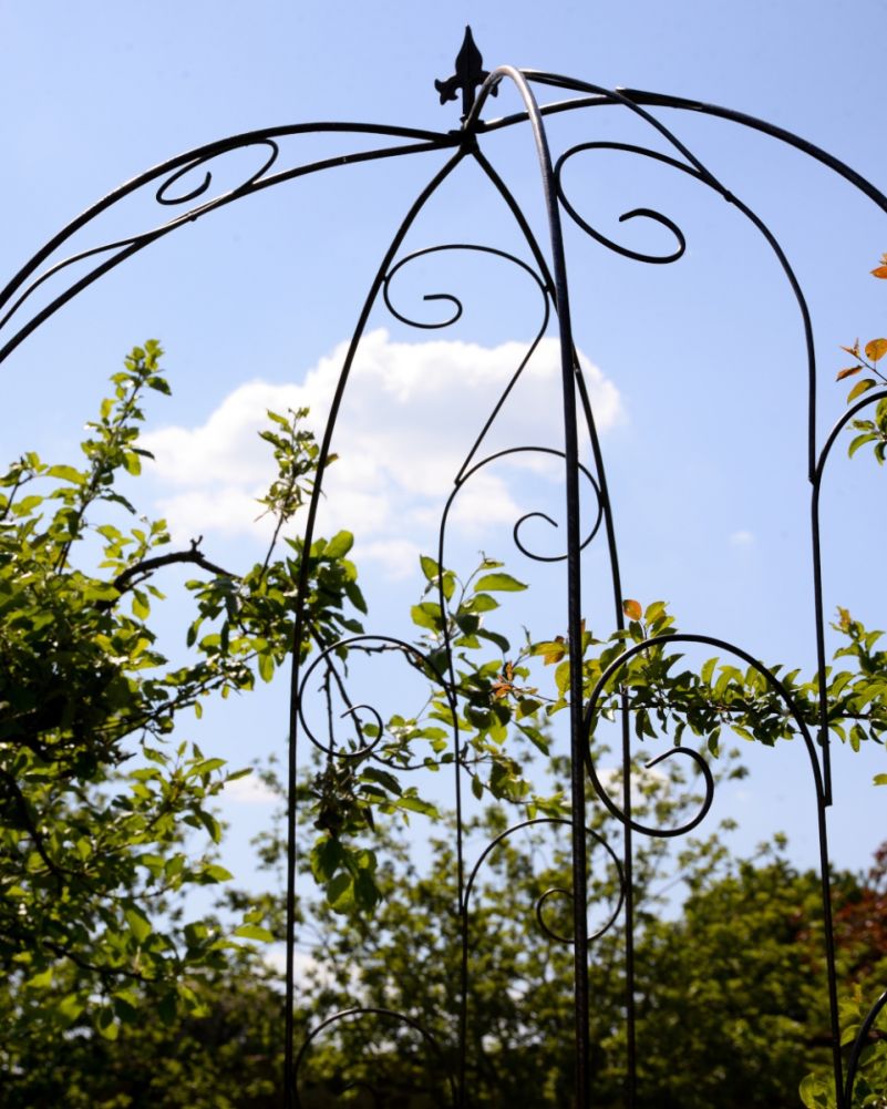 Ornate Calcot Natural Lacquer Garden Gazebo Up Close