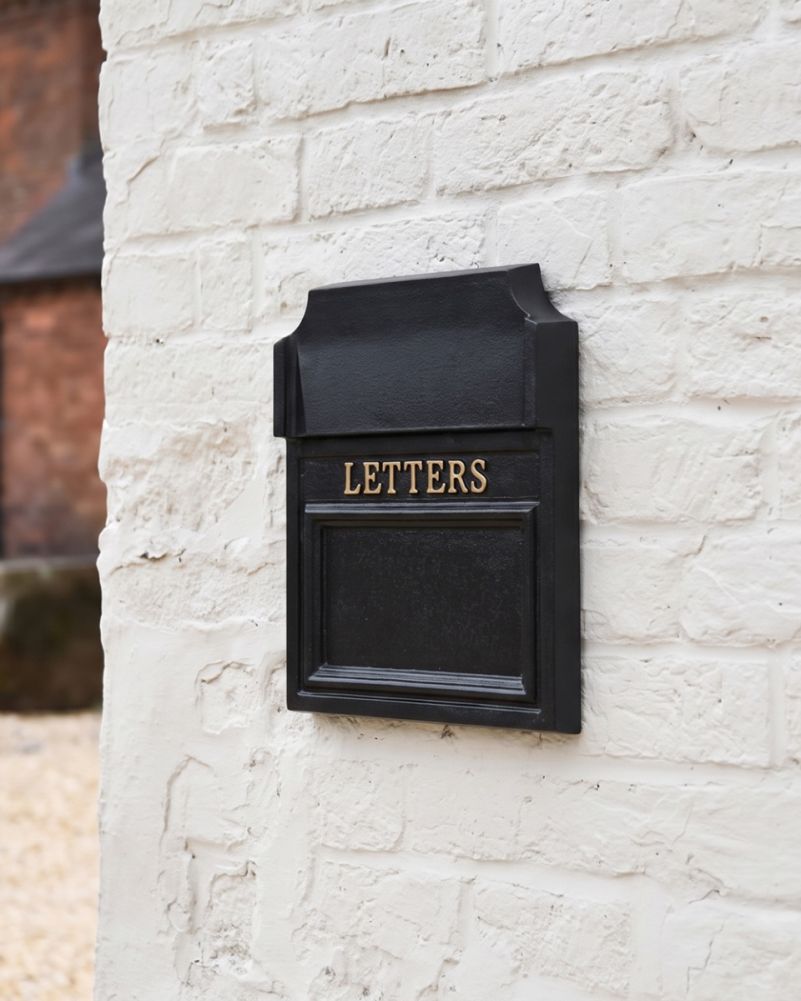 digital illustration matte black postbox