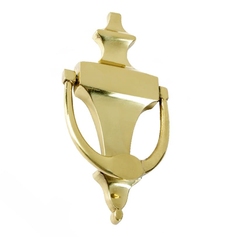 Edwardian Urn Door knocker in Polished Brass 