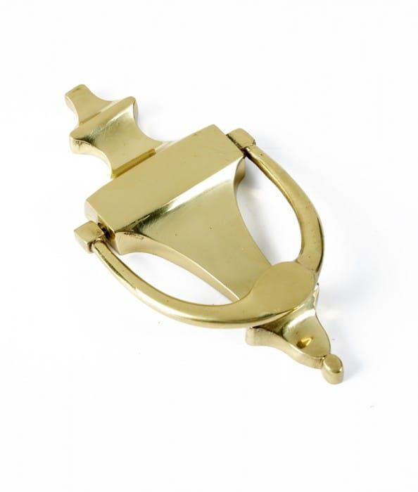 Edwardian Urn Door knocker in Polished Brass 