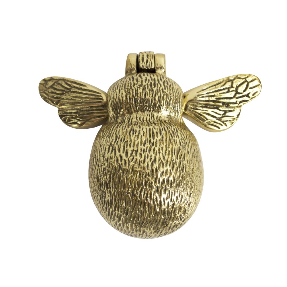 Bumblebee Door Knocker - Polished Brass