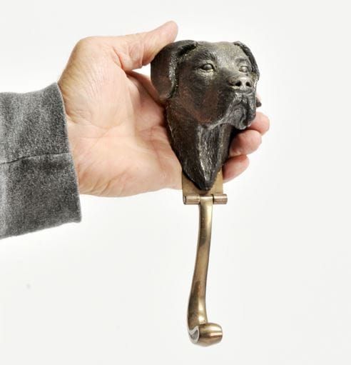 Great Dane Dog Door Knocker Hand 