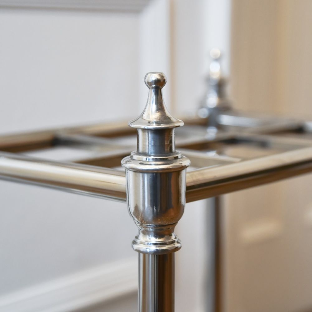 Traditional Antique Nickel Umbrella Stand Finial Detail