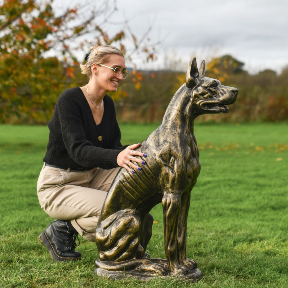 Scale shot of Duke Sculpture