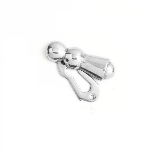 Dundas Covered Door Escutcheon - Bright Chrome