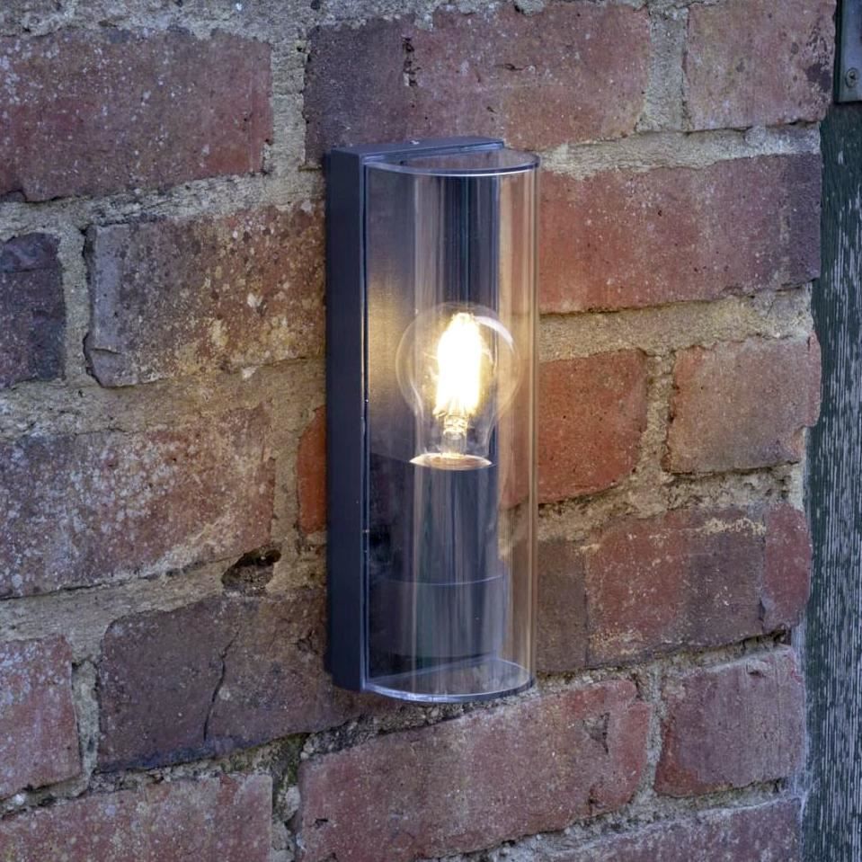 Ludgate Modern Outdoor Wall light Bulb Light up