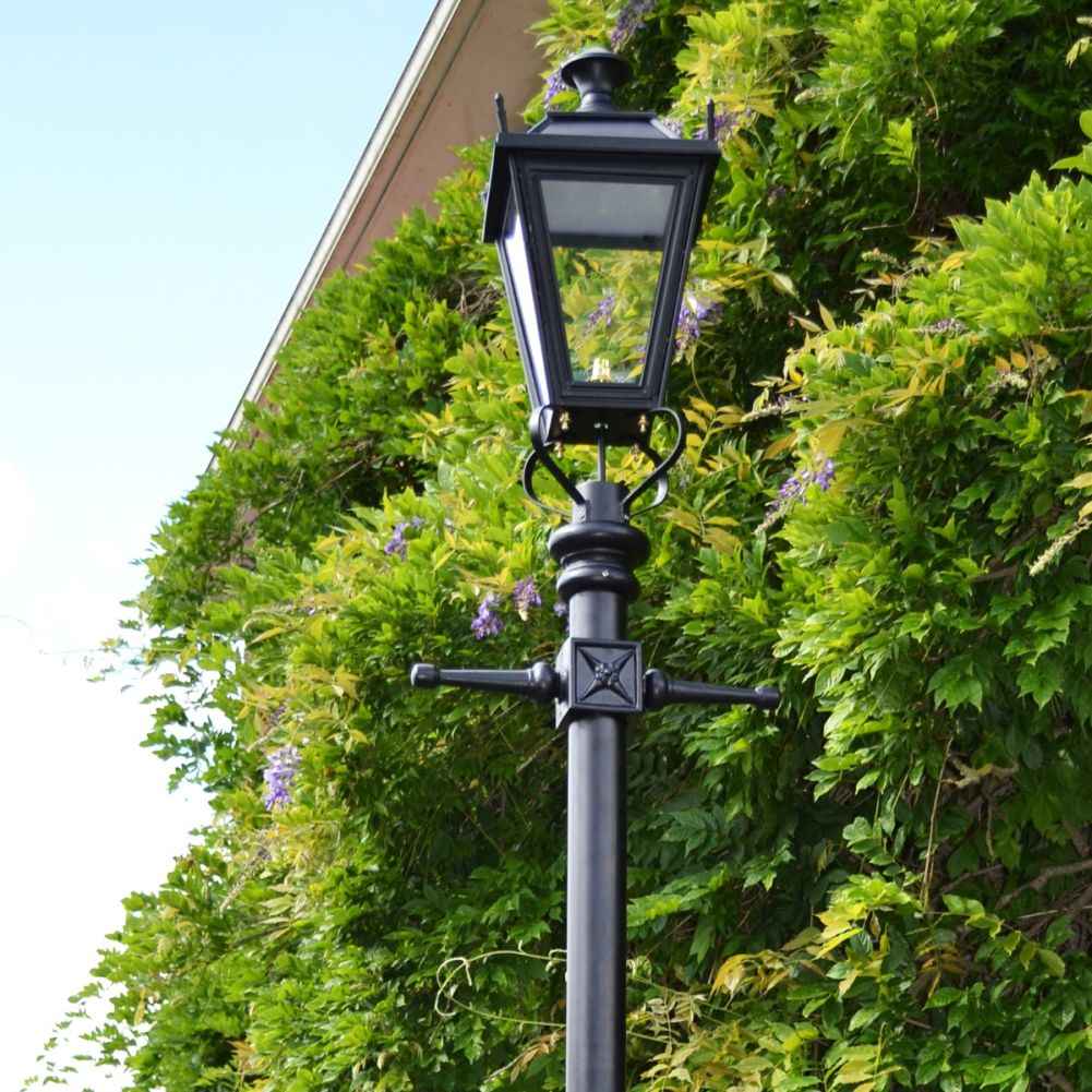 Close Up Of Lantern With Frog Collar and Ladder Bars