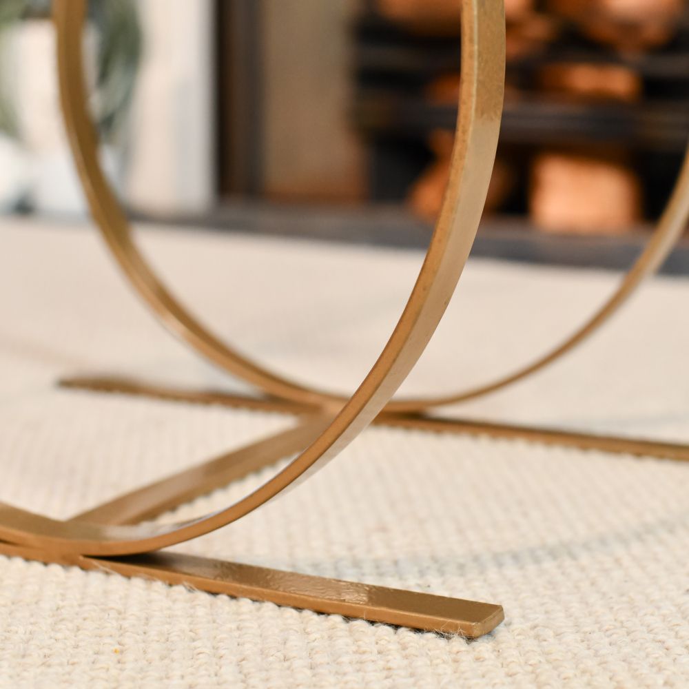 Feet And Stable Base On The Modern Log Holder In Bronze