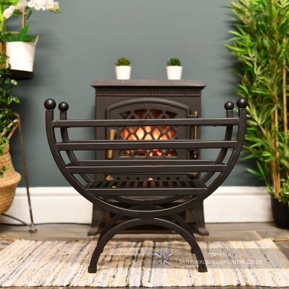 Renaissance Style Curved Log Basket