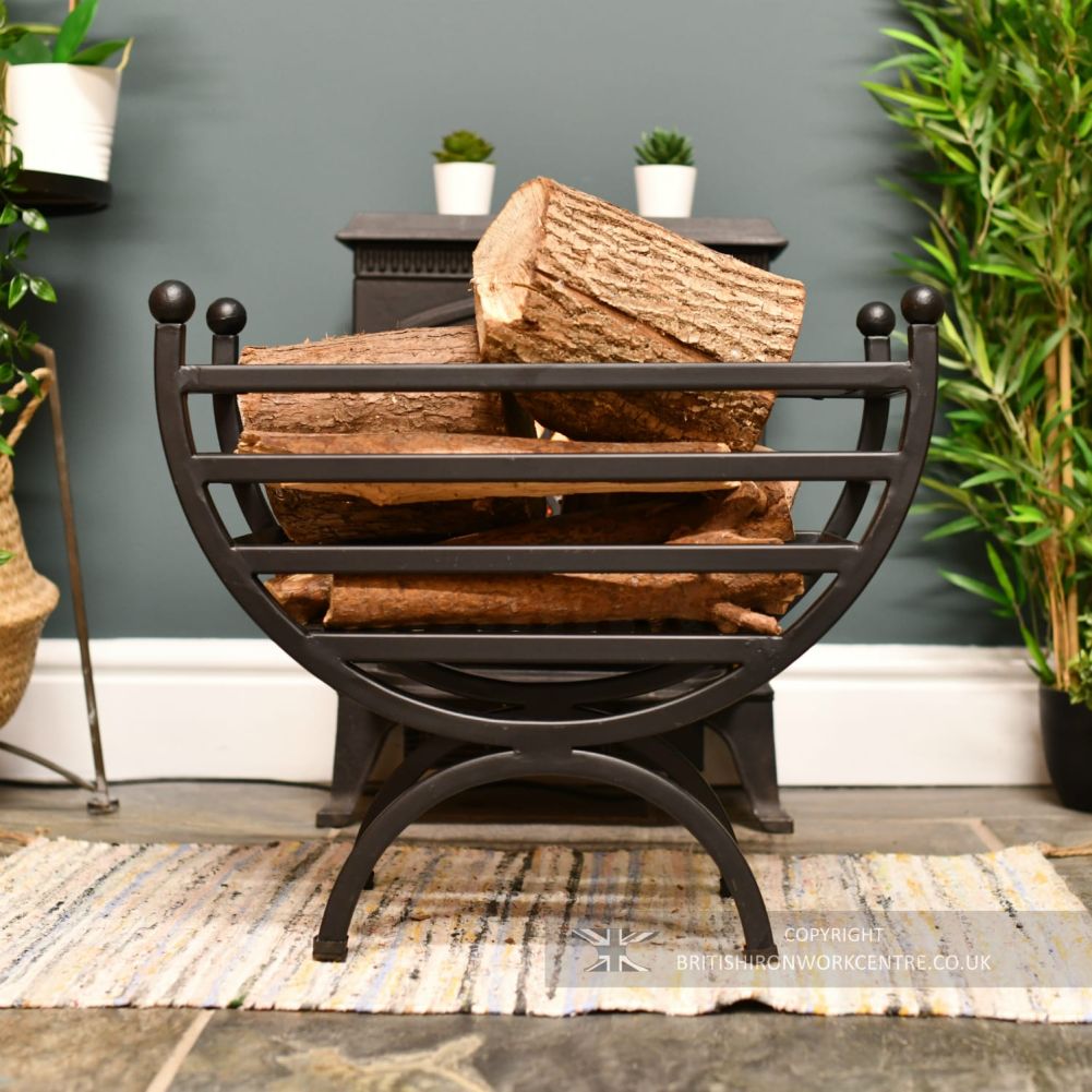 Renaissance Style Curved Log Basket