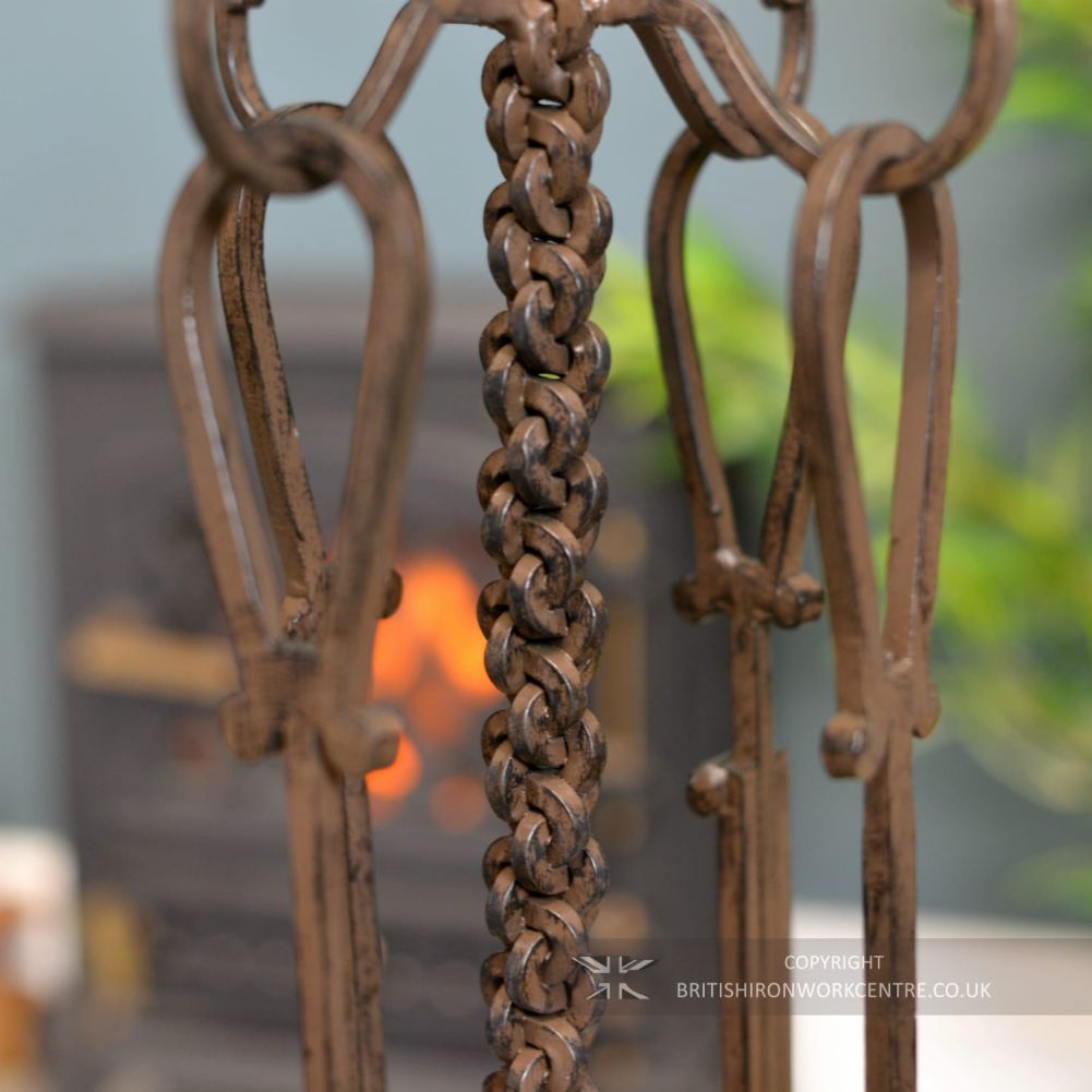 Rustic Iron Twisted Knot Design Companion Set