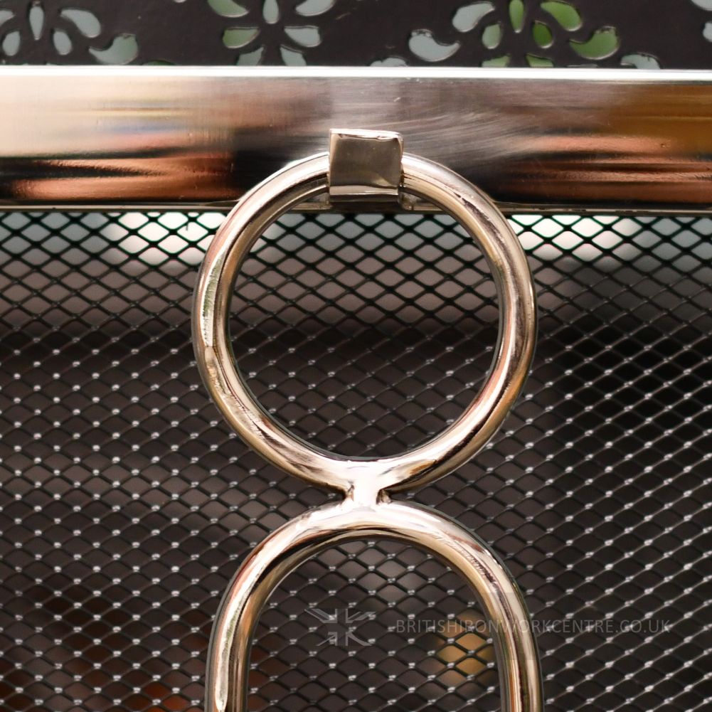 The 'Lord Chester' Stainless Steel Fireside Set - Close up of Handle