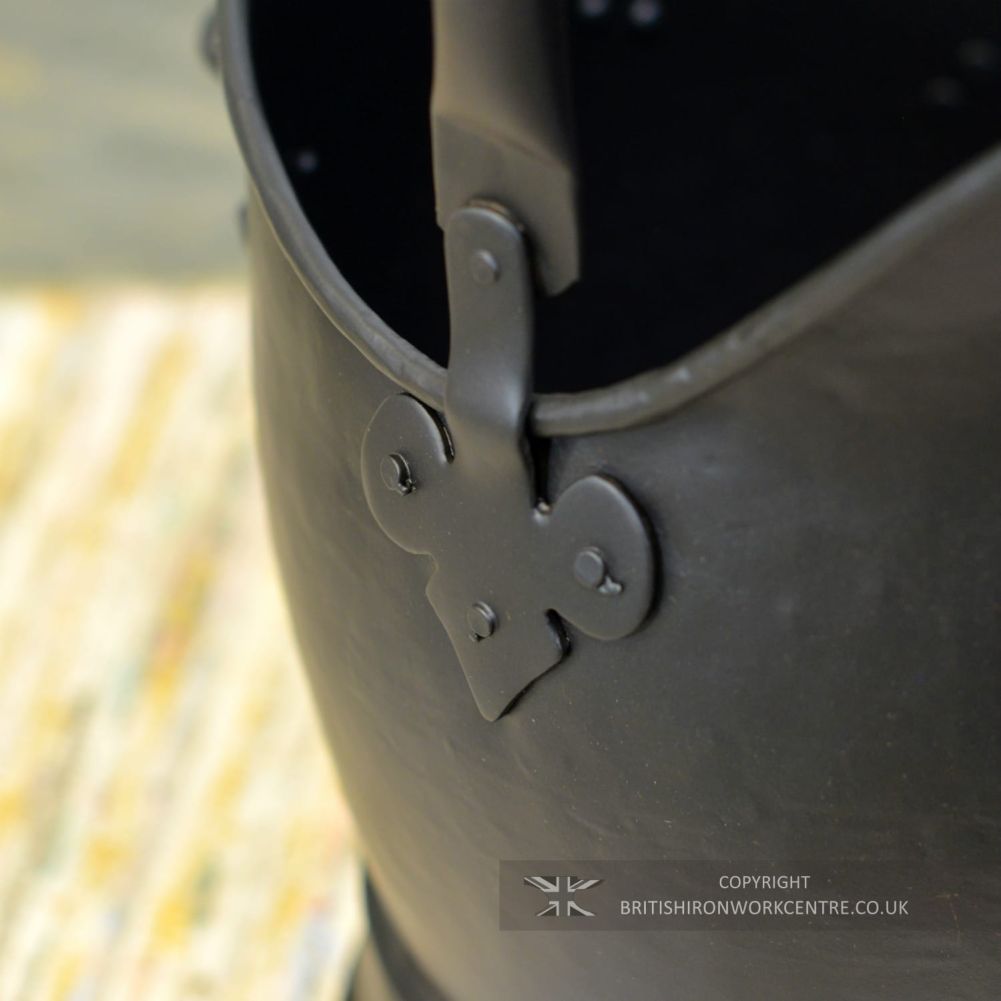 Black Traditional Fireside Coal Bucket With Shovel