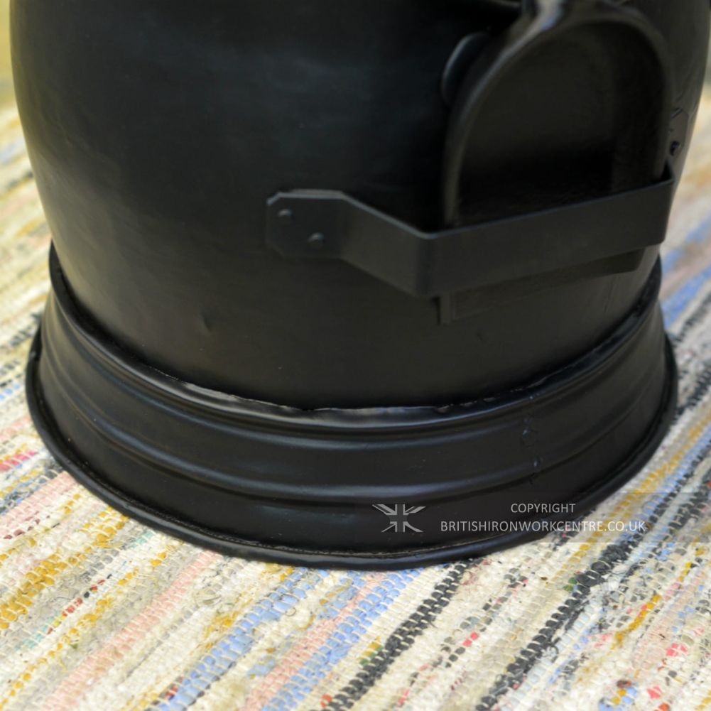 Black Traditional Fireside Coal Bucket With Shovel