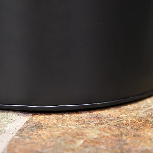 Steel Black Wood Basket