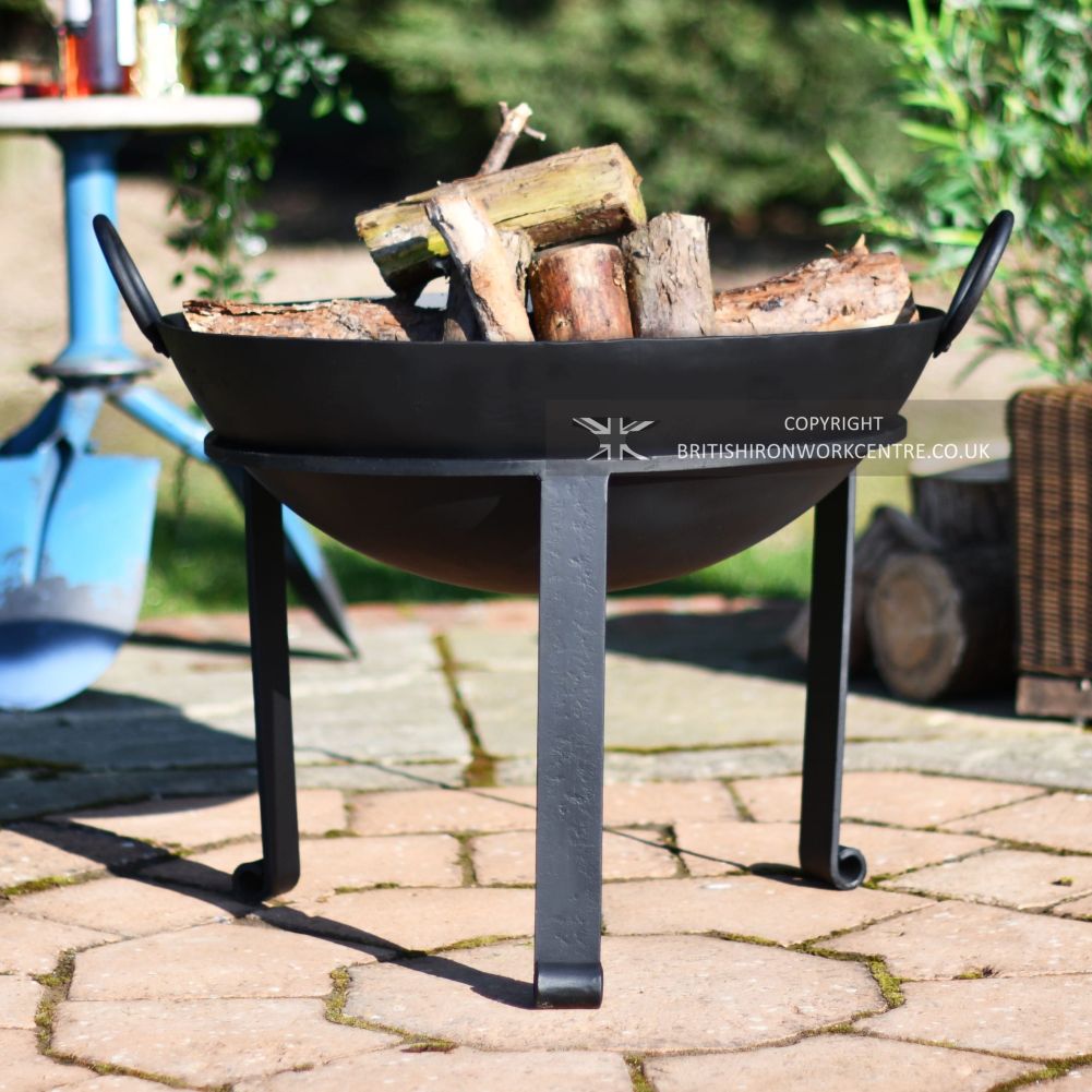 Kadhai Fire Bowl - 63cm - On Patio
