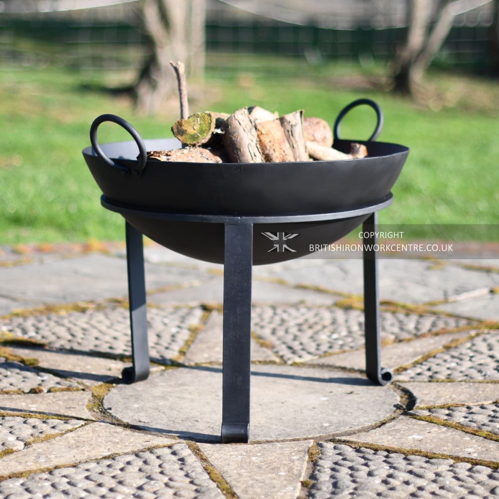 Kadhai Fire Bowl - 63cm - On Patio