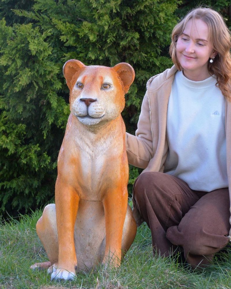 Fibreglass 'Leona' The Lion Garden Sculpture