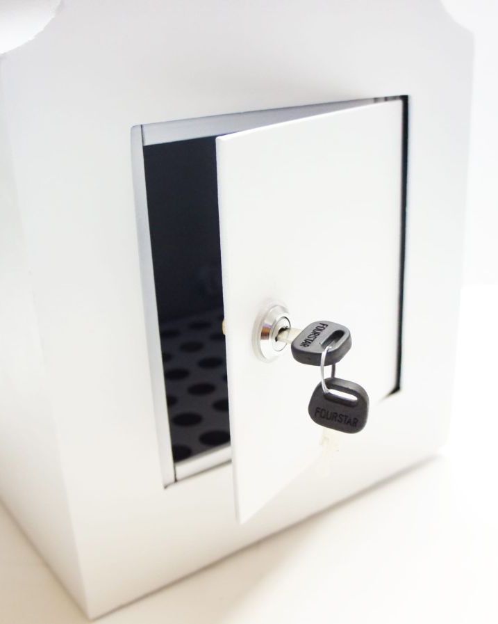 Finsbury Wall Mounted Post Box In Antique White - Rear Opening Access 
