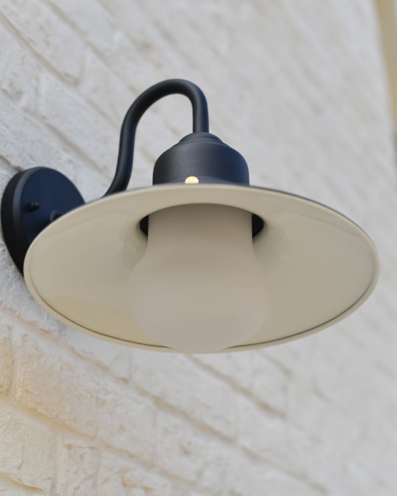 Fishermans Black Contemporary Outdoor Wall Light