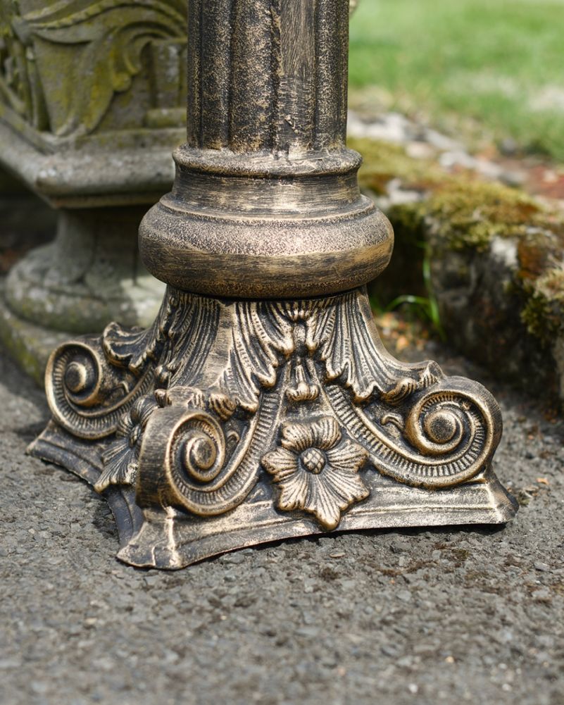 'Flos' Bronze Cast Aluminium Sundial Column Design