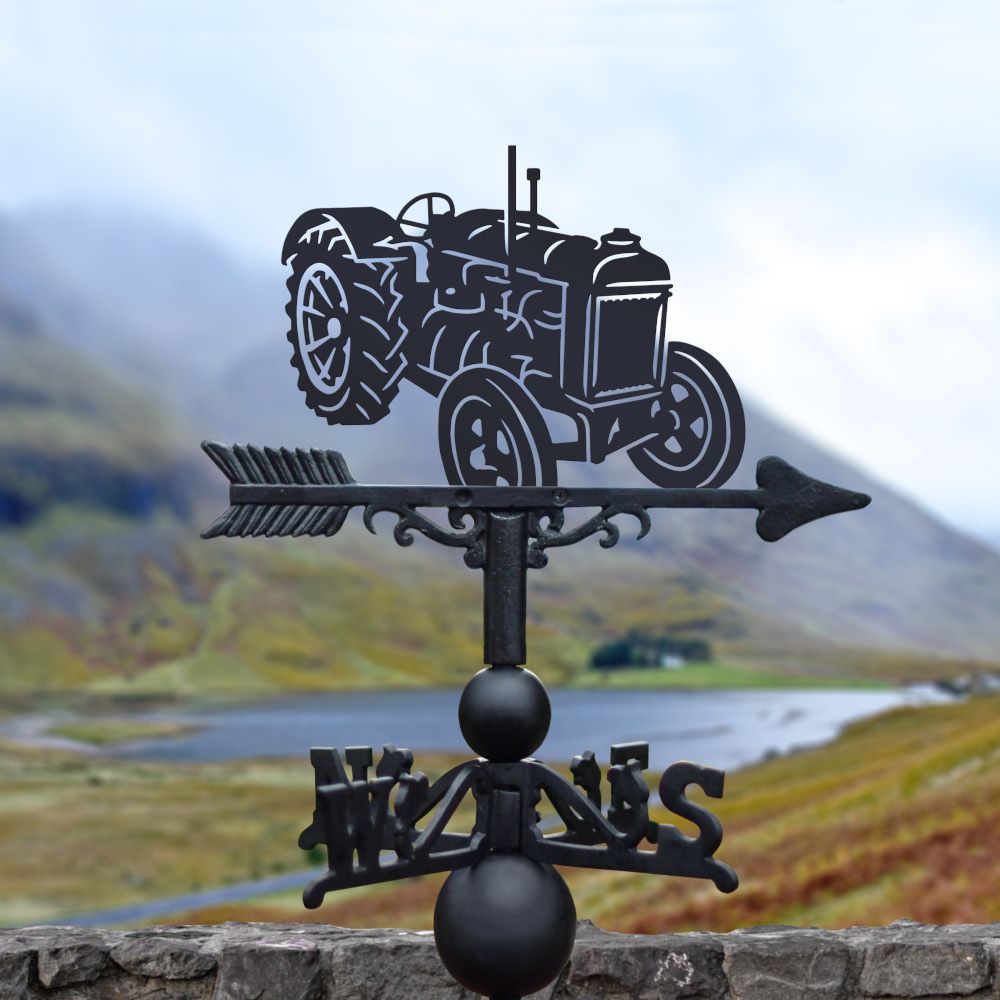 Large Steel Fordson Model N Inspired Tractor Weathervane