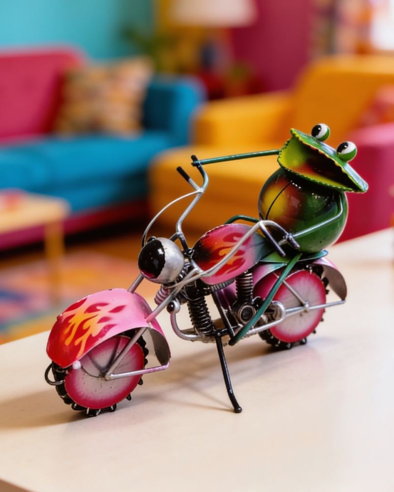'Harley Toadson' Decorative Home Ornament