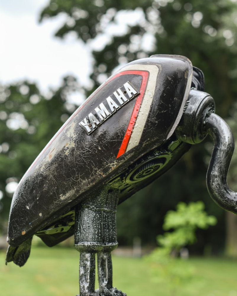 Fuel Tank Vulture Recycled Metal Sculpture Fuel Tank