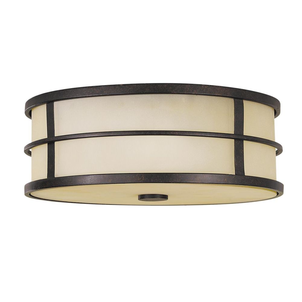 'Fusion' Three Light Flush Mount Light
