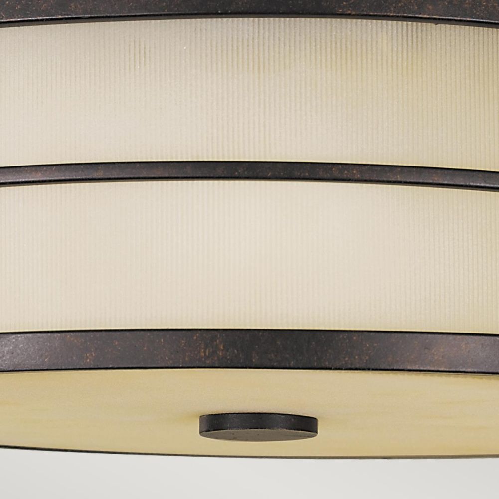 'Fusion' Three Light Flush Mount Light Details