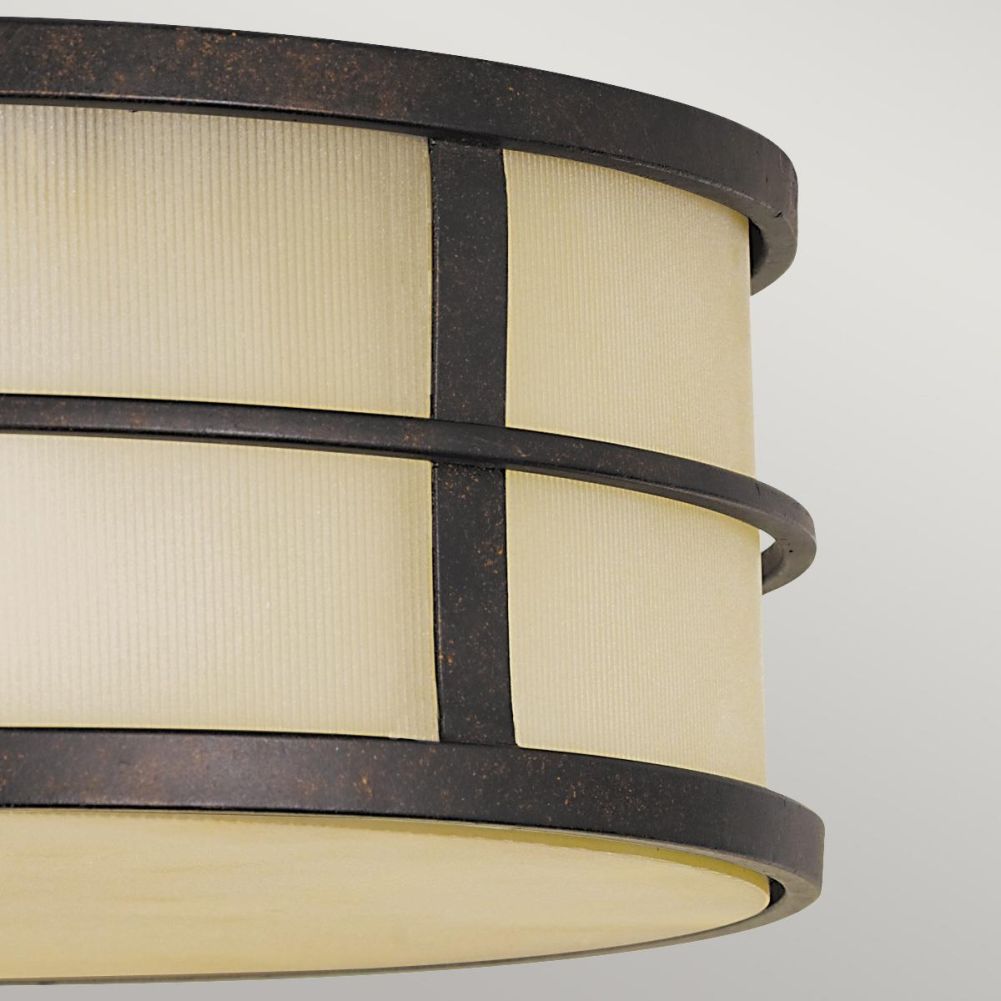 'Fusion' Three Light Flush Mount Light Close Up