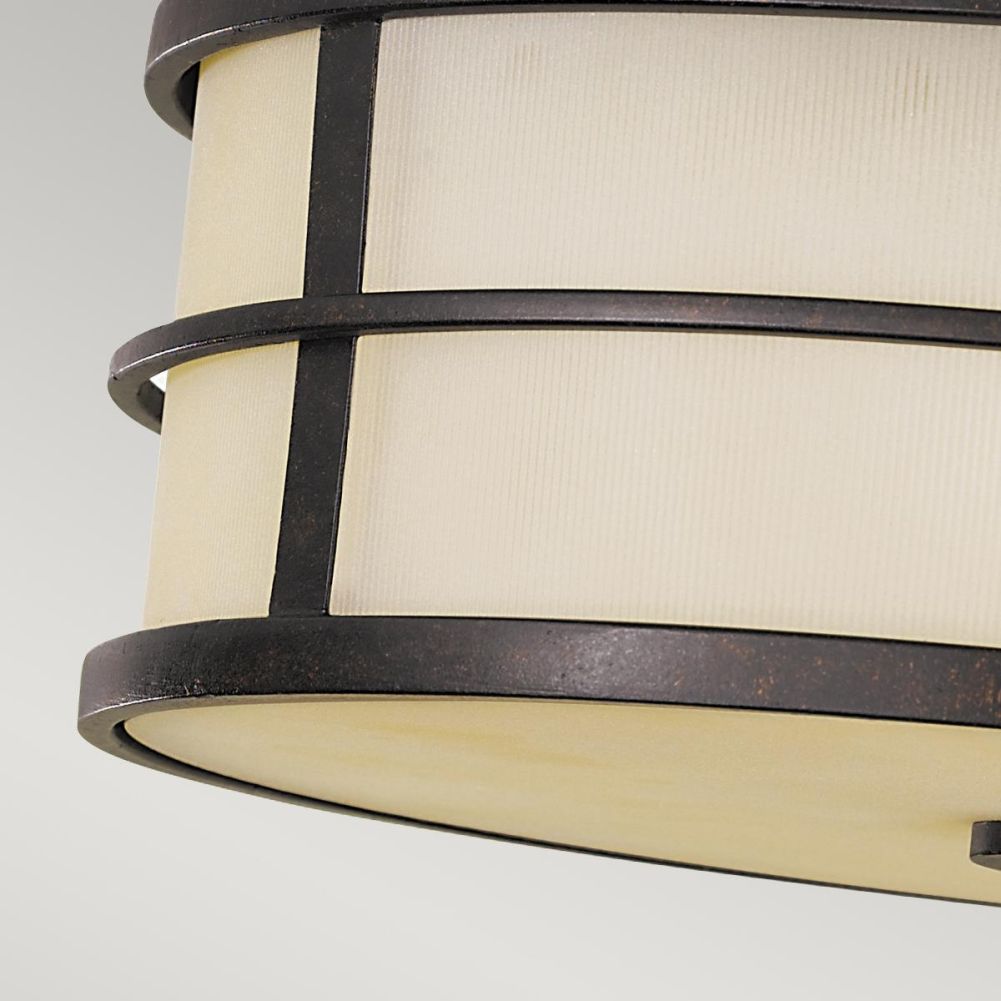 'Fusion' Three Light Flush Mount Light Details