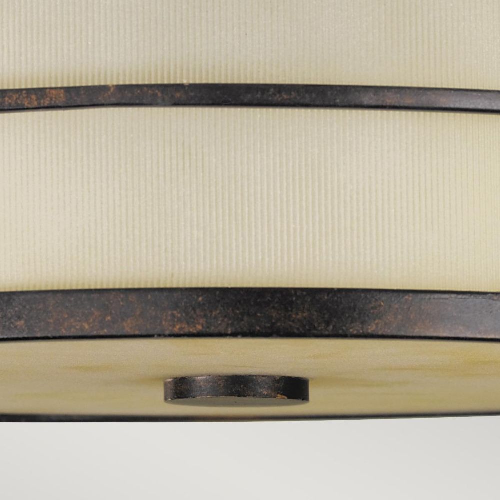 Fusion Three Light Semi-Flush Ceiling Light Detail