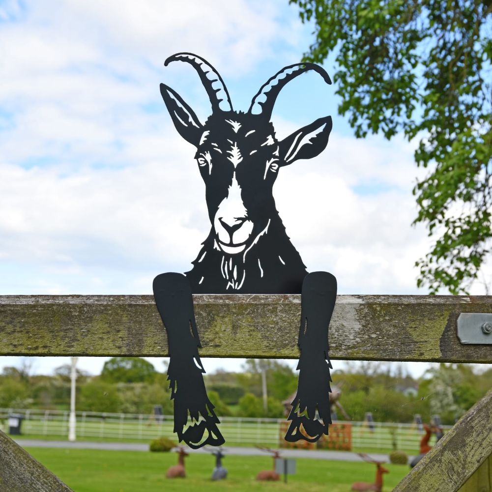 Goat Fence Topper In Situ on Open Fence
