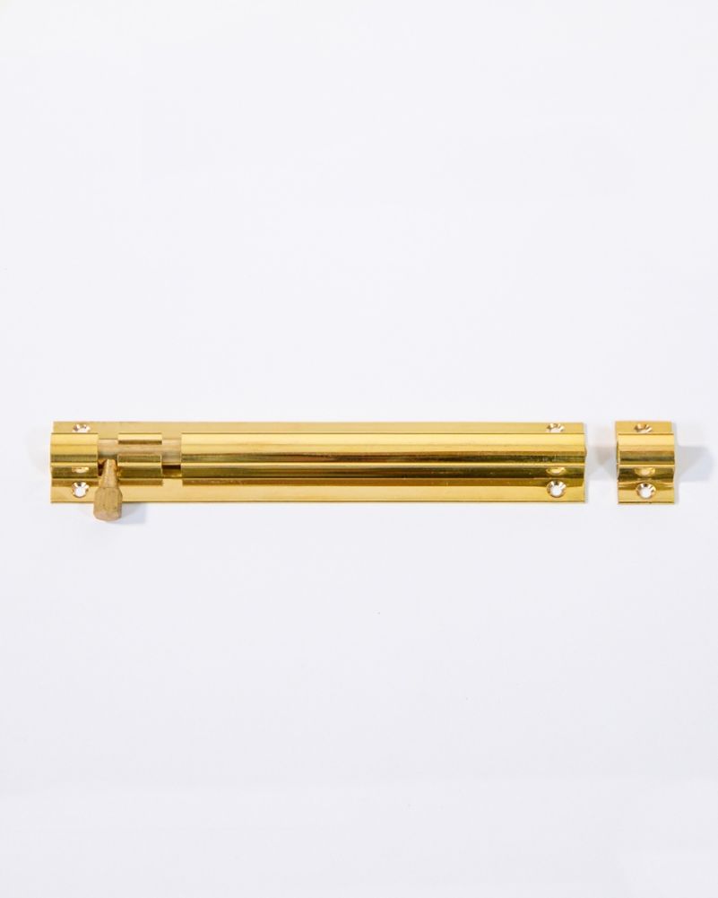 Traditional Polished Brass Door Bolt 