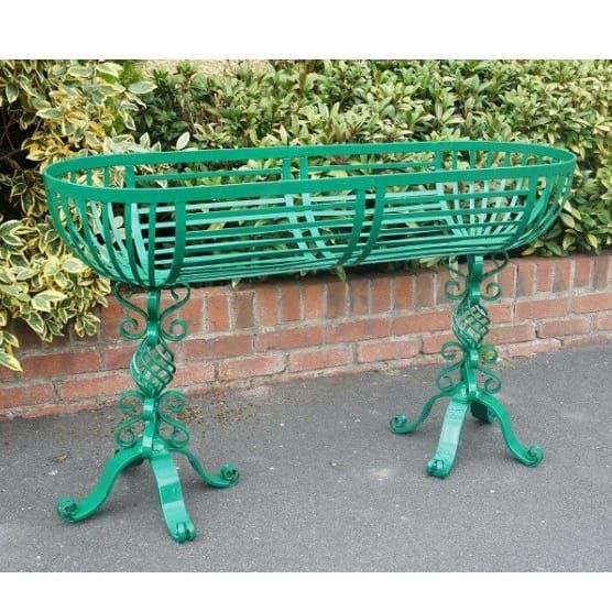 'Highgate' Free Standing Trough Planter - Green
