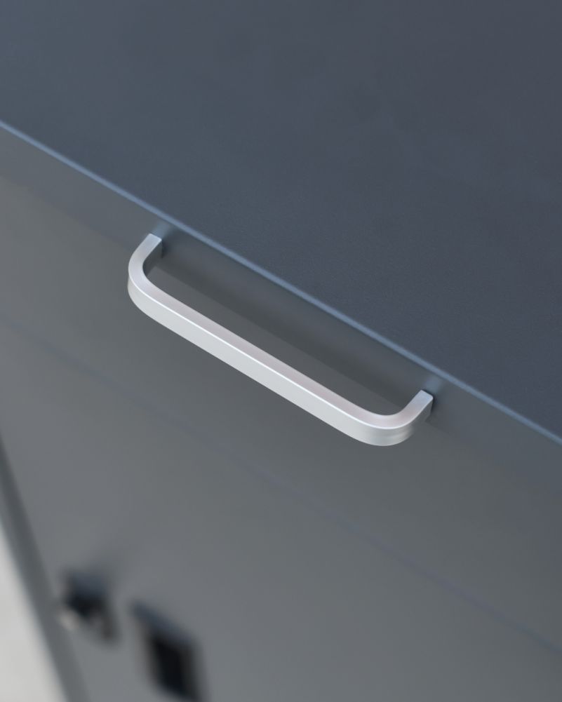 Handle On The Contemporary Grey 'Atlow' Parcel Box