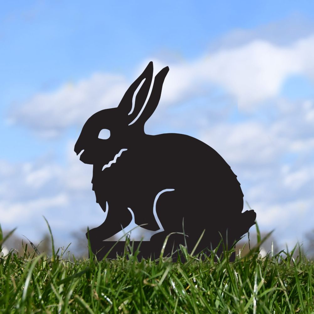 Black Leveret Hare Iron Silhouette