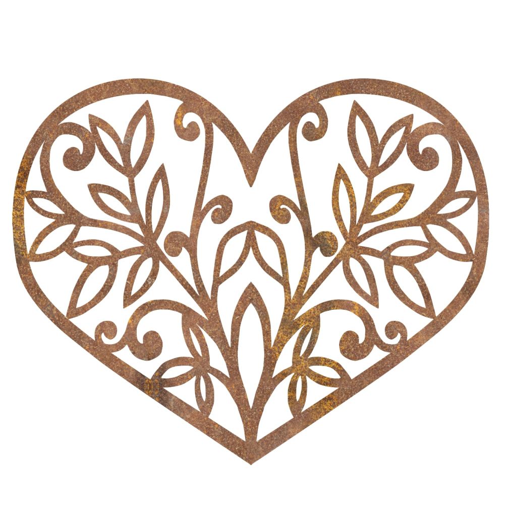 Rustic 'Heart Of Nature' Wall Art On a White Background