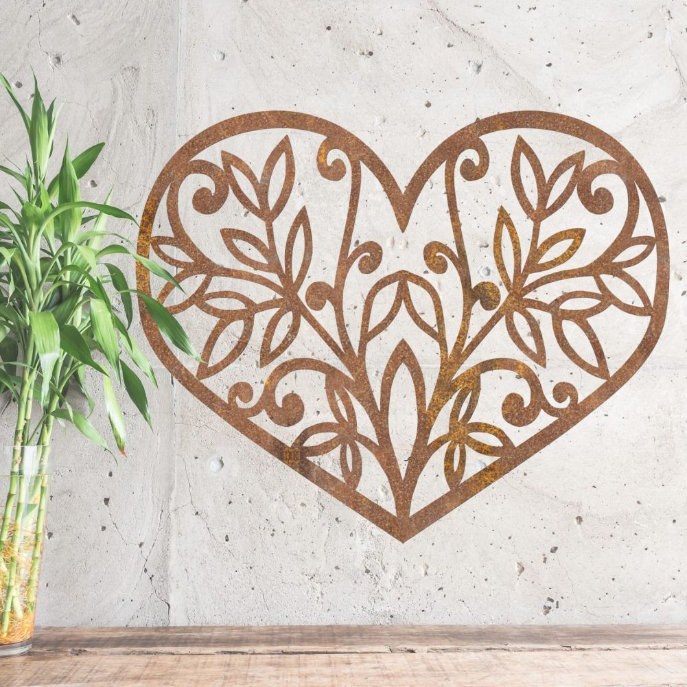 Rustic 'Heart Of Nature' Wall Art With Bamboo