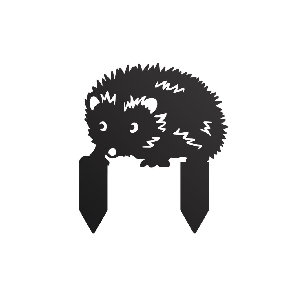 Hedgehog Silhouette Black