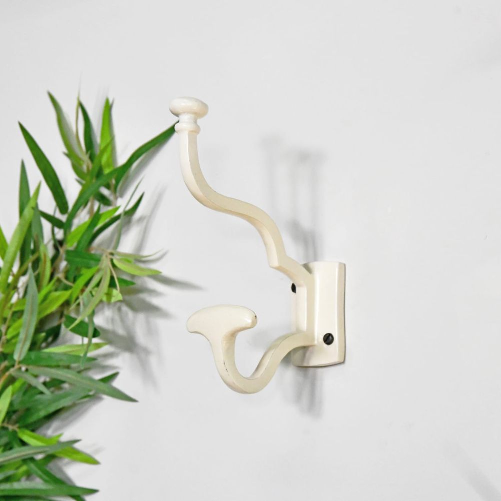 Cream Hook With Wide Coat Holder In Situ