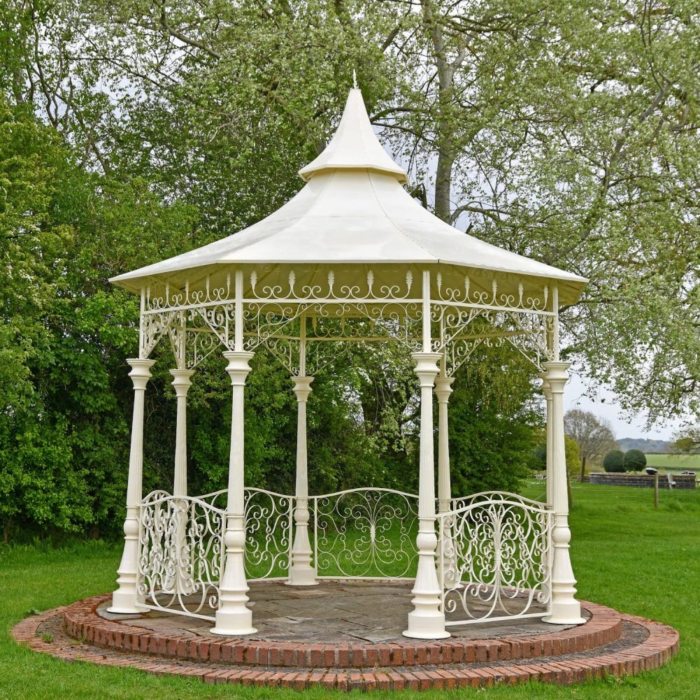 Cream 'Lady Leticia's Dream Carousel' Bandstand Pavillion-3.4m