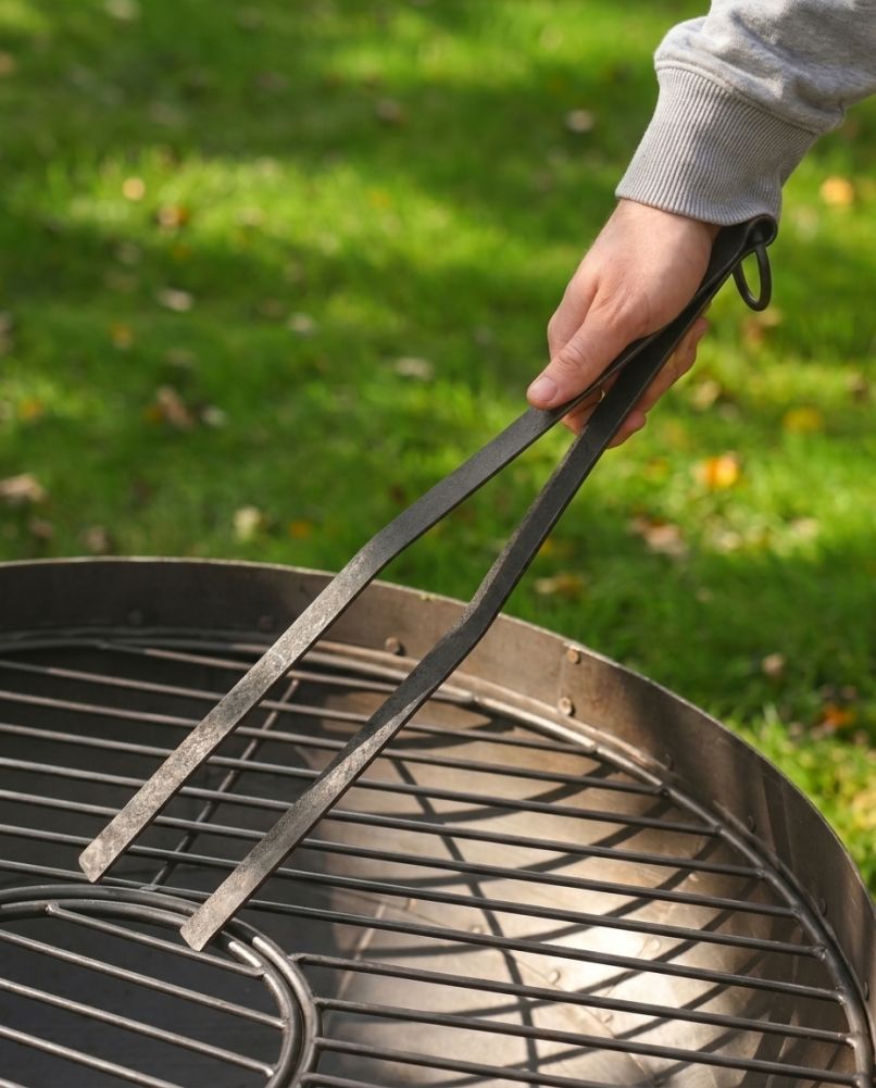 Iron BBQ Cooking Tongs